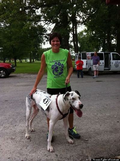 Phoenix's mission, according to his Facebook page, is to continue raising money for doggies that are in need!